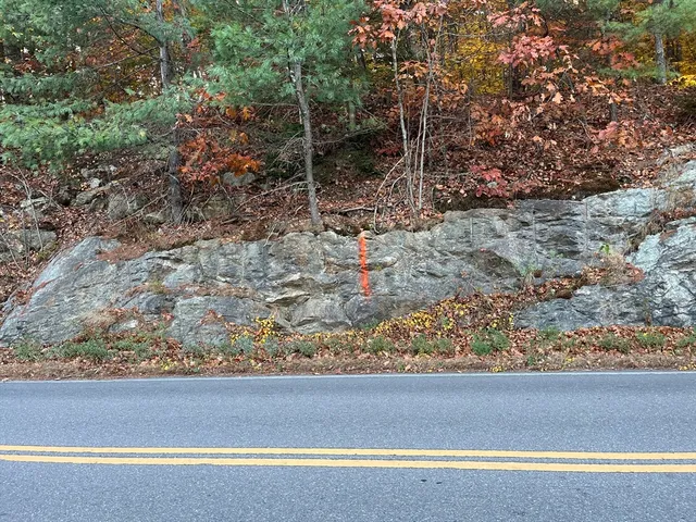 a view of a yard with a wooden floor and fence