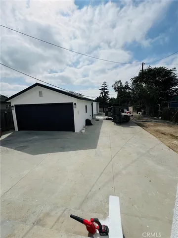 a car parked in front of a house
