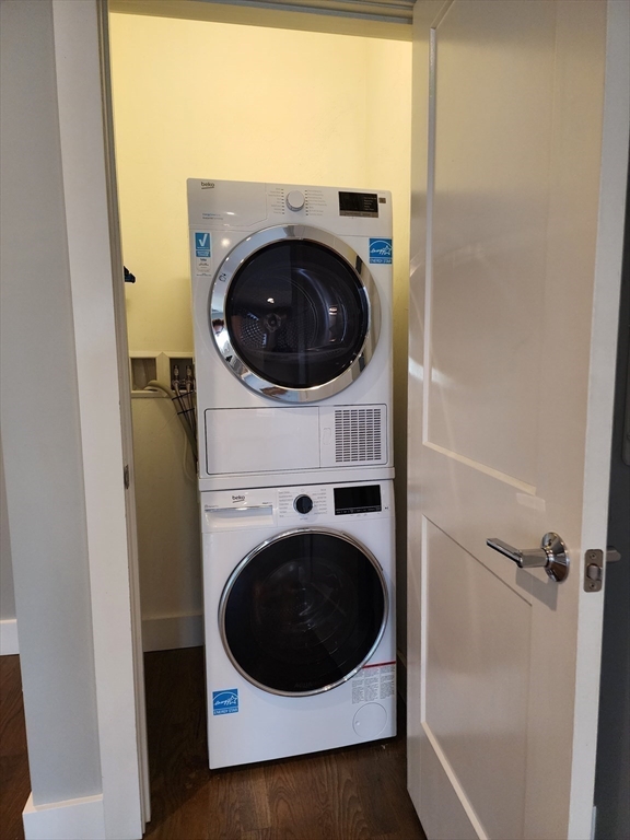 84 Romsey Street, Unit 3 Boston, MA 02125 - Photo 16 of 22 a utility room with dryer and washer