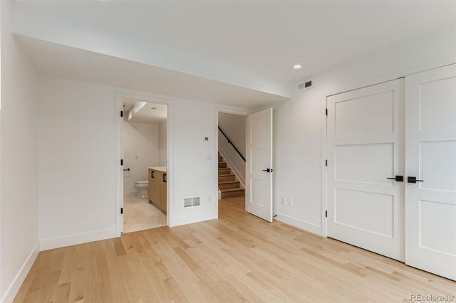 a view of a room with an empty space