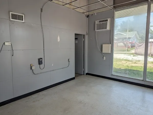 a view of a room with window