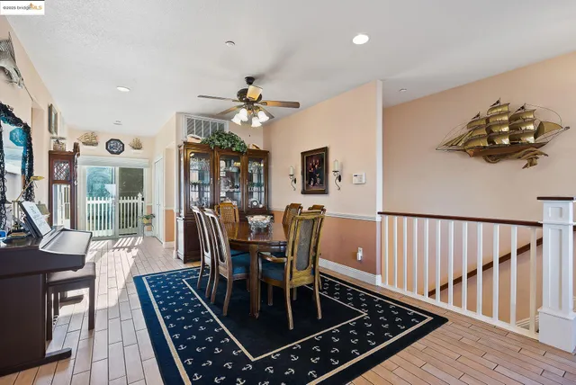 a view of porch with seating area