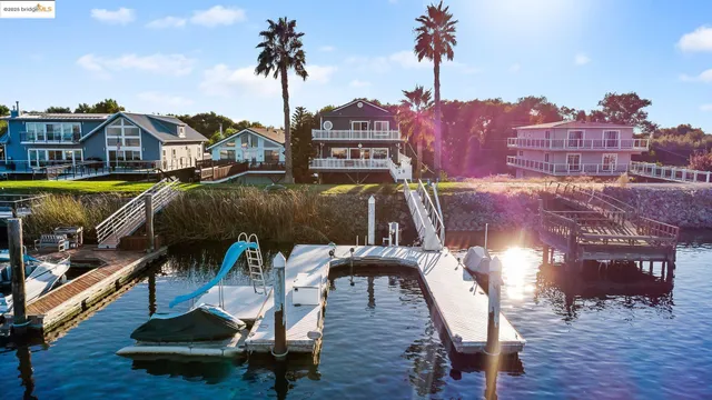 an aerial view of a room with wooden floor