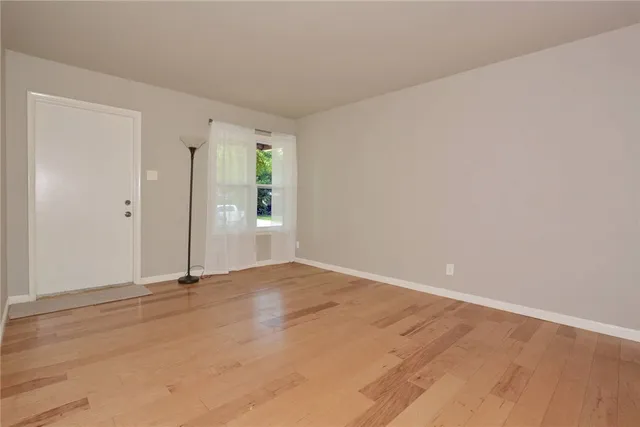 a view of an empty room