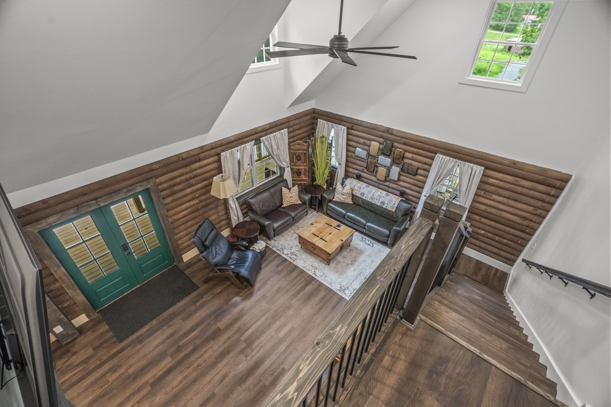 1068 Carl Perry Road Joelton, TN 37080 - Photo 30 of 58 a view of staircase with wooden floor and a rug
