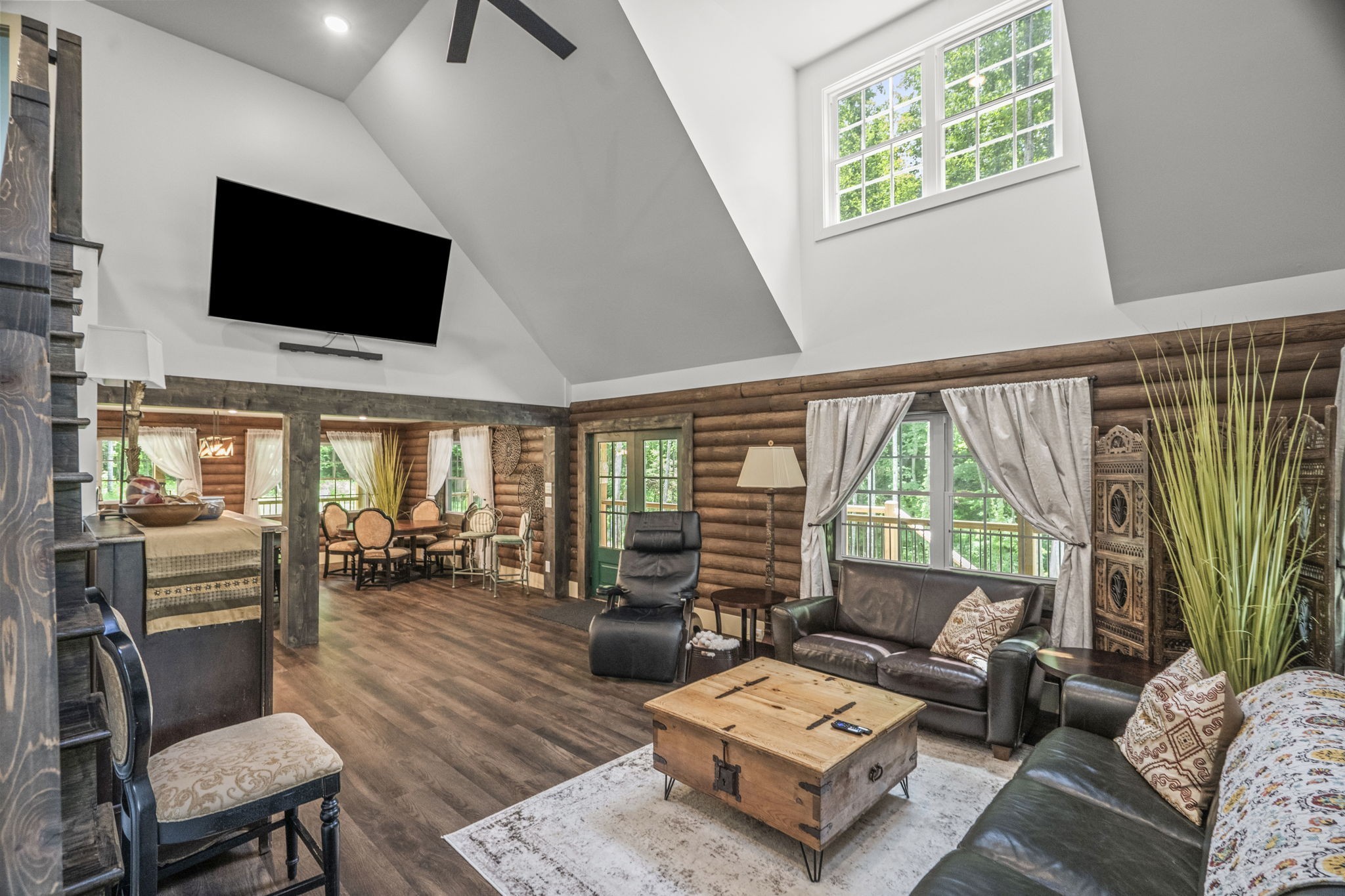 1068 Carl Perry Road Joelton, TN 37080 - Photo 10 of 58 a living room with furniture tv and a large window
