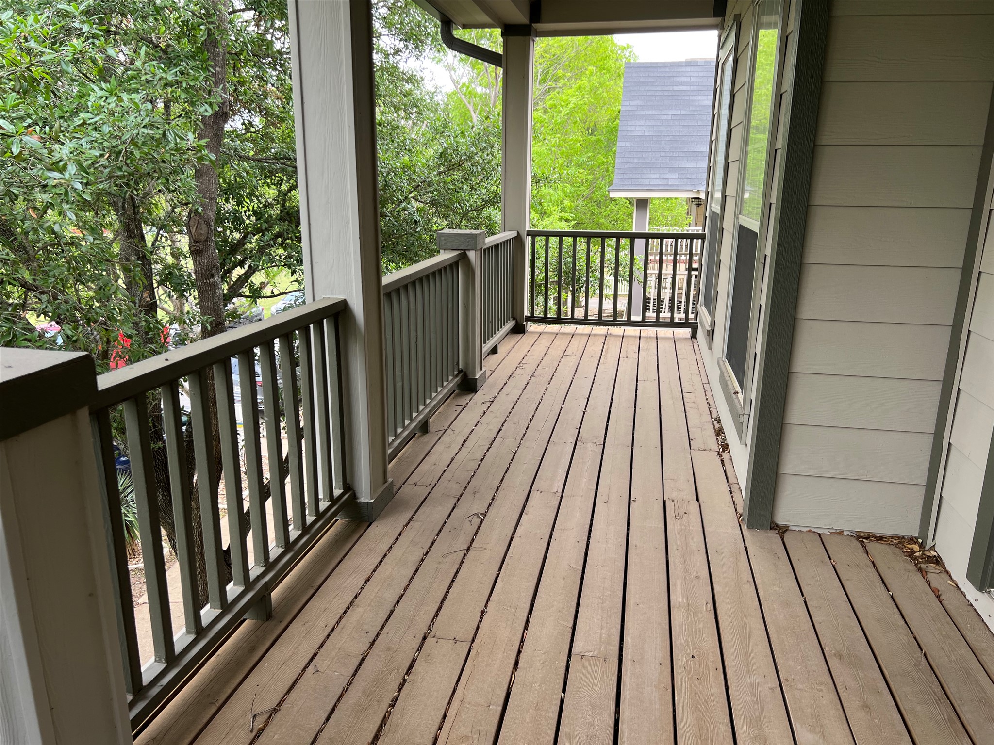 6126 Hartson Kyle, TX 78640 - Photo 14 of 14 a view of balcony with wooden floor
