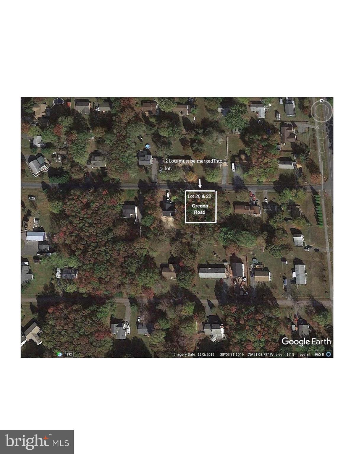 Oregon Road Stevensville, MD 21666 - Photo 3 of 3 Overhead from Google Earth