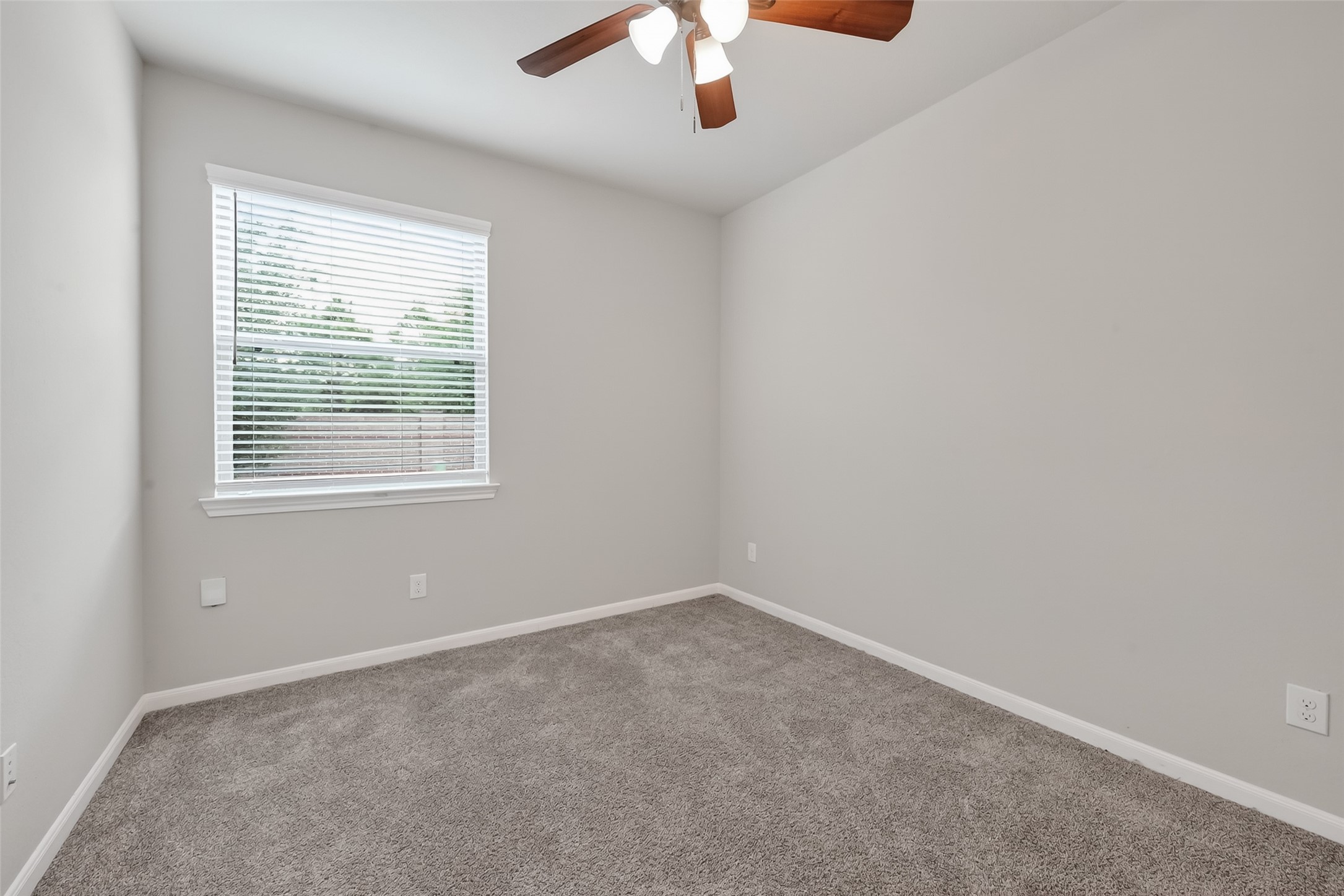 16226 Rattlesnake Run Trail Cypress, TX 77433 - Photo 23 of 29 an empty room with a chandelier fan and windows
