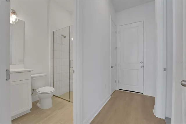 a view of bathroom with a toilet