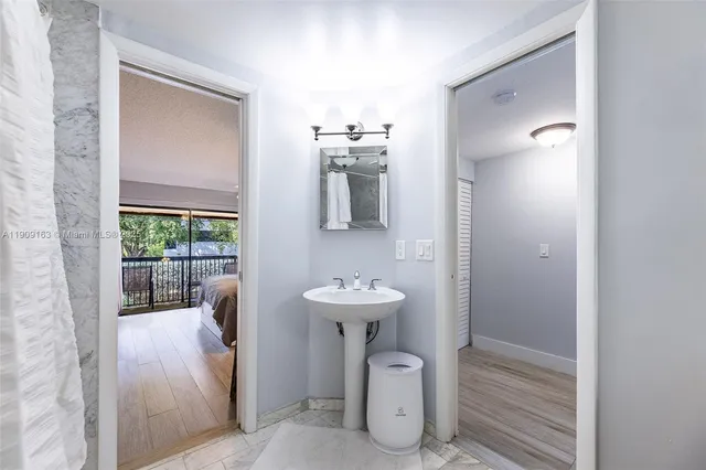 a front view of multi story residential apartment building