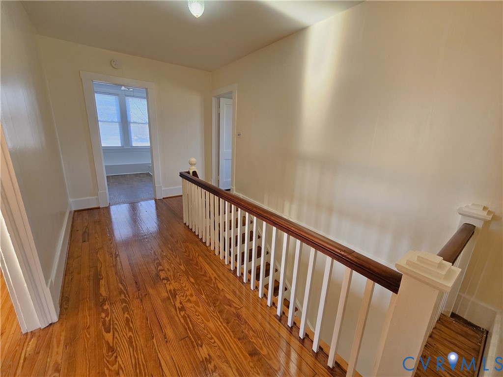 74 Conner Street Dillwyn, VA 23936 - Photo 20 of 46 a view of a hallway with wooden floor
