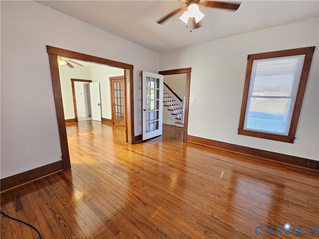 74 Conner Street Dillwyn, VA 23936 - Photo 9 of 46 a view of an empty room with wooden floor and a window