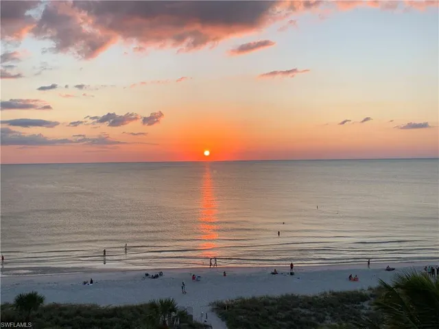 a view of an ocean and beach