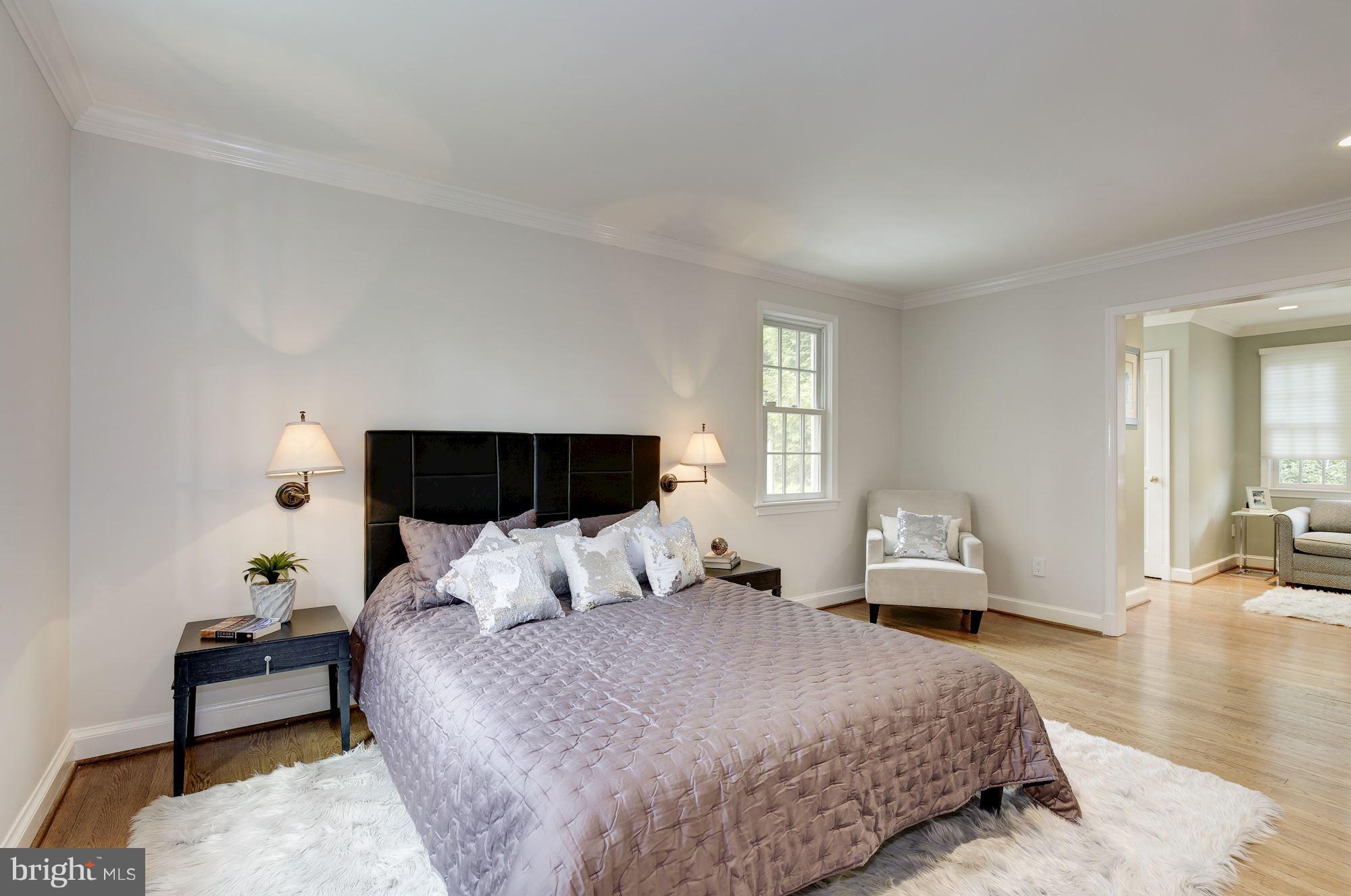 2205 46th Street Northwest Washington, DC 20007 - Photo 14 of 30 a bedroom with bed and window