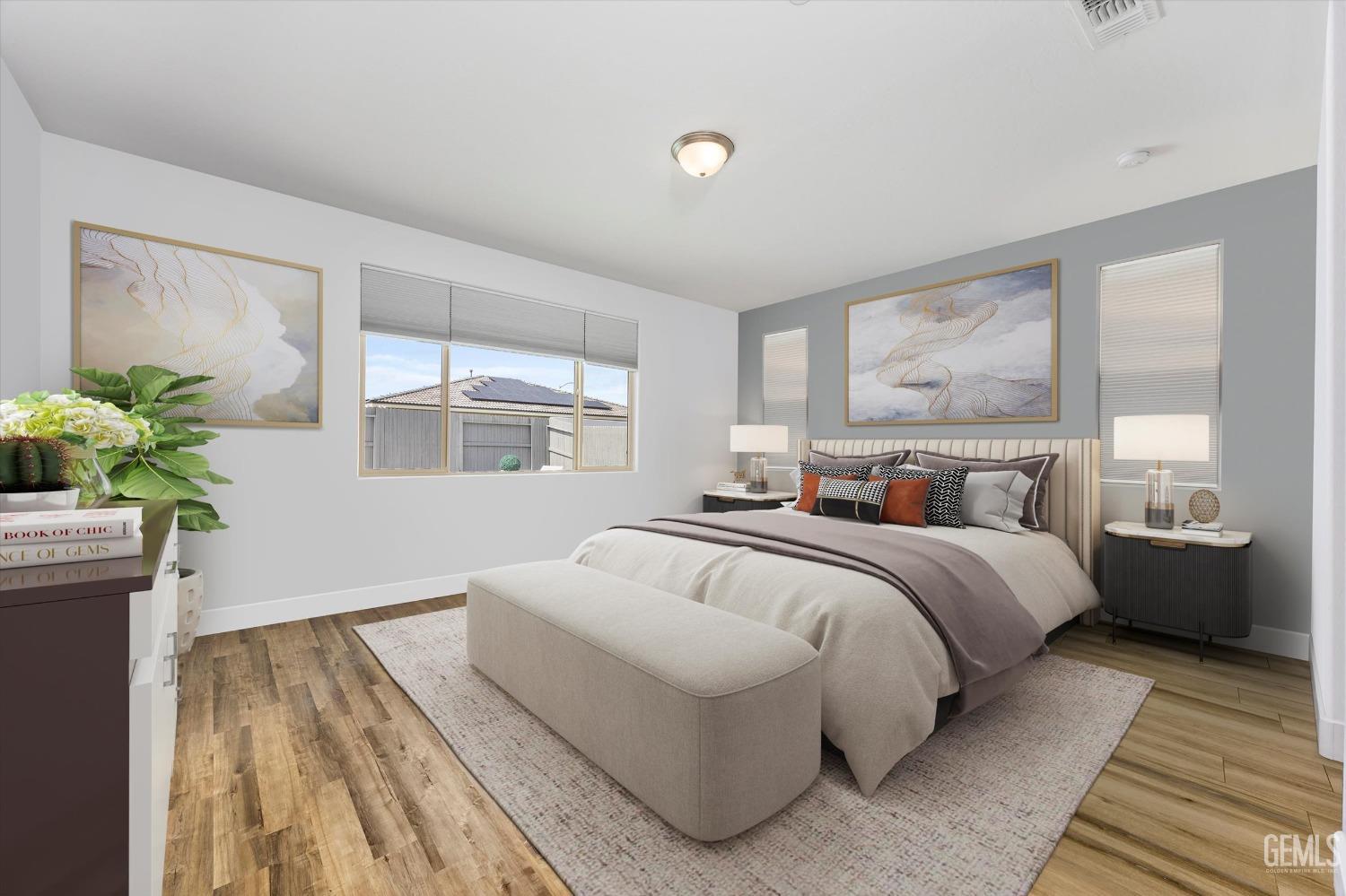 Undisclosed Address Bakersfield, CA 93314 - Photo 24 of 43 a bedroom with bed and a window