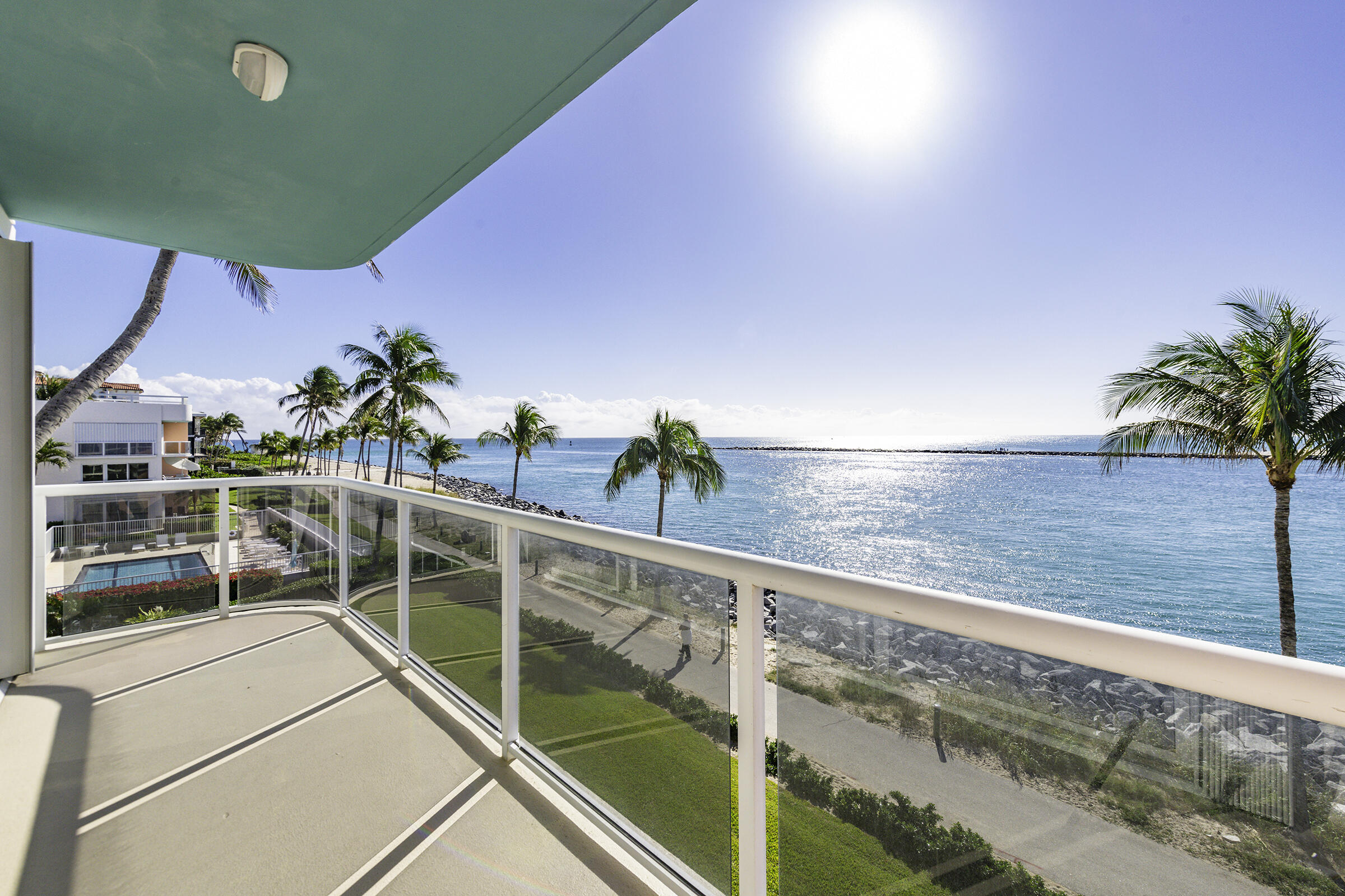 140 Inlet Way, Unit 312 Palm Beach Shores, FL 33404 - Photo 9 of 59 a view of ocean from a balcony