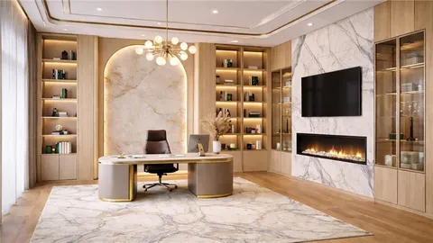 a living room with a couch and a fireplace