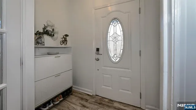 a view of a hallway with window