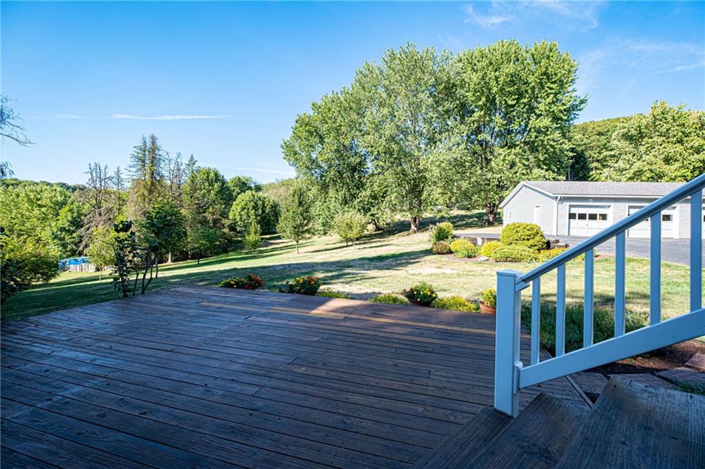 1531 Washington Road Apollo, PA 15613 - Photo 23 of 25 Back deck with new vinyl railings. Overlooking the beautiful back yard.