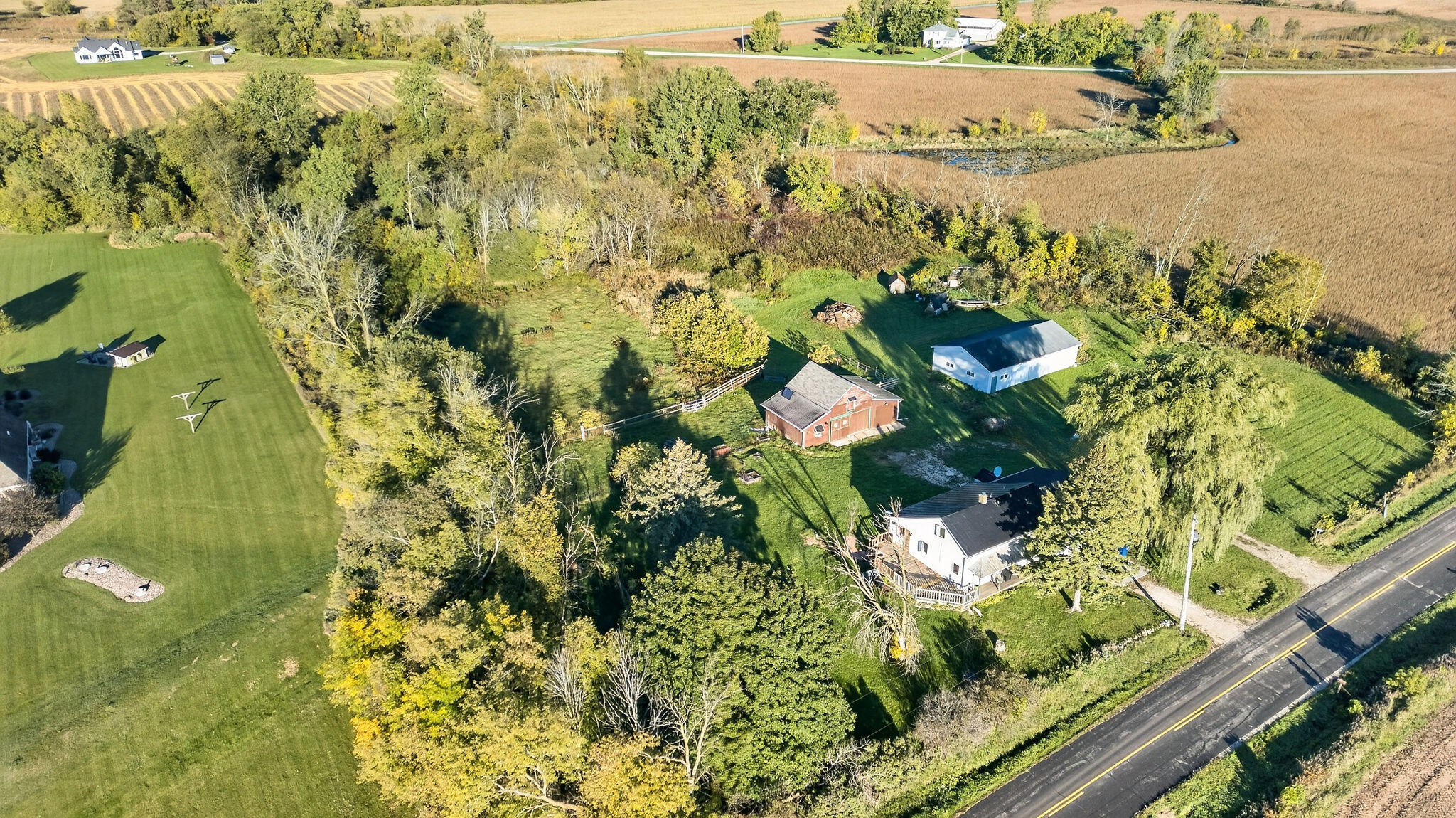 N3082 Camp Riversite Road Lima, WI 53093 - Photo 25 of 41 Overhead view
