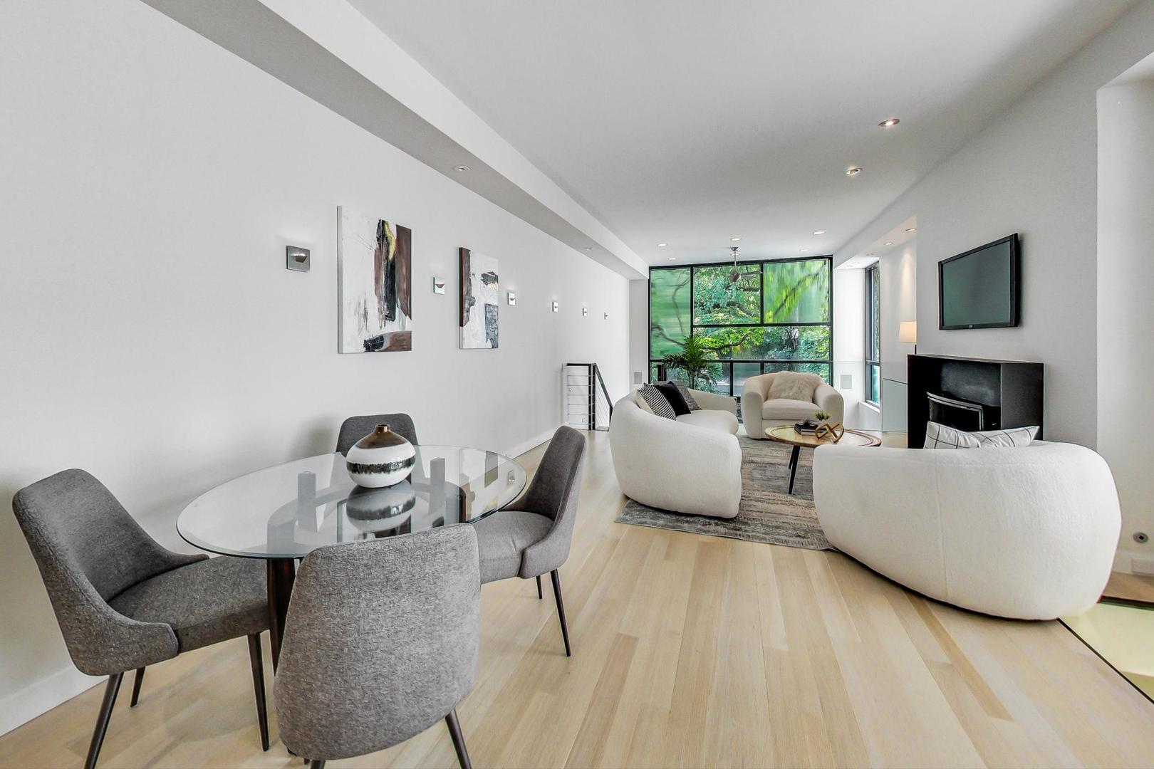 17 East Scott Street Chicago, IL 60610 - Photo 10 of 39 a living room with furniture and a fireplace