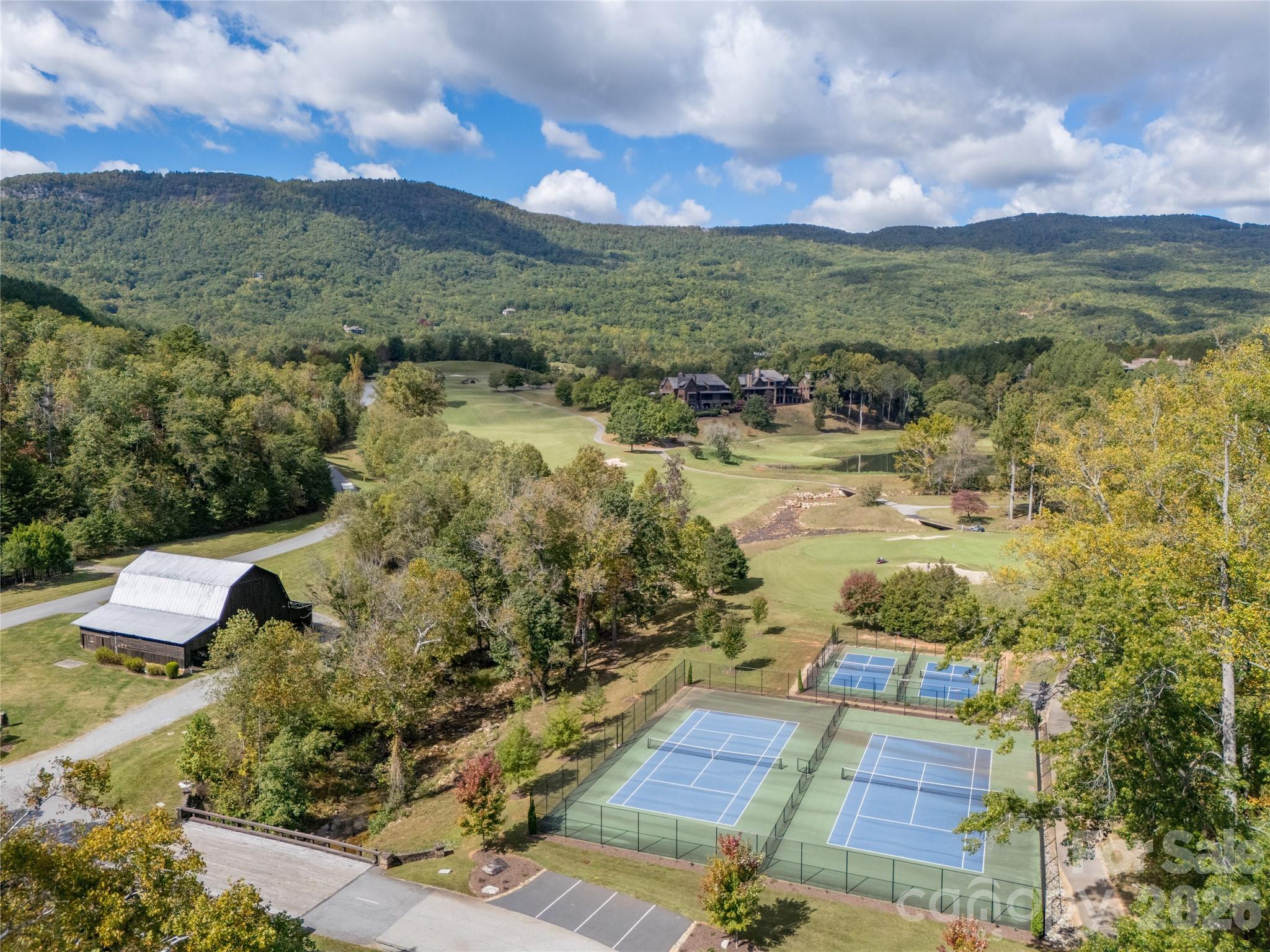 0 Deep Gap Farm Road East, Unit 2021 Mill Spring, NC 28756 - Photo 28 of 31 an aerial view of residential houses with outdoor space