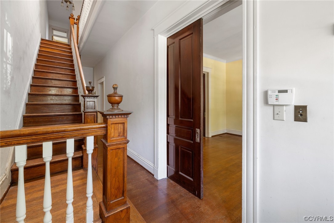 2018 Floyd Avenue Richmond, VA 23220 - Photo 6 of 36 a view of entryway and hall with wooden floor