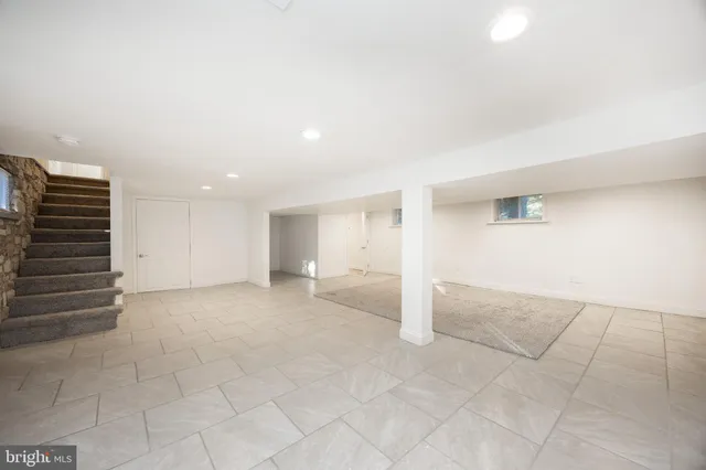 a view of storage and utility room with racks