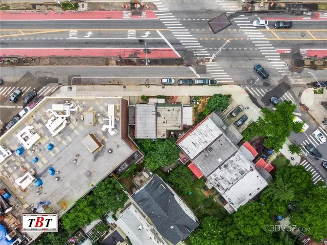 an aerial view of multiple house