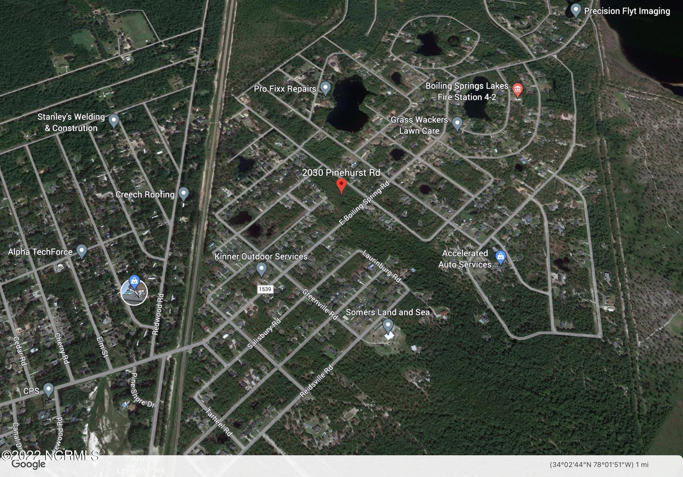 2030 Pinehurst Road Boiling Spring Lakes, NC 28461 - Photo 1 of 1 AERIAL