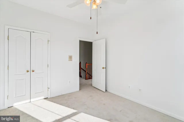 a view of a room with an empty room