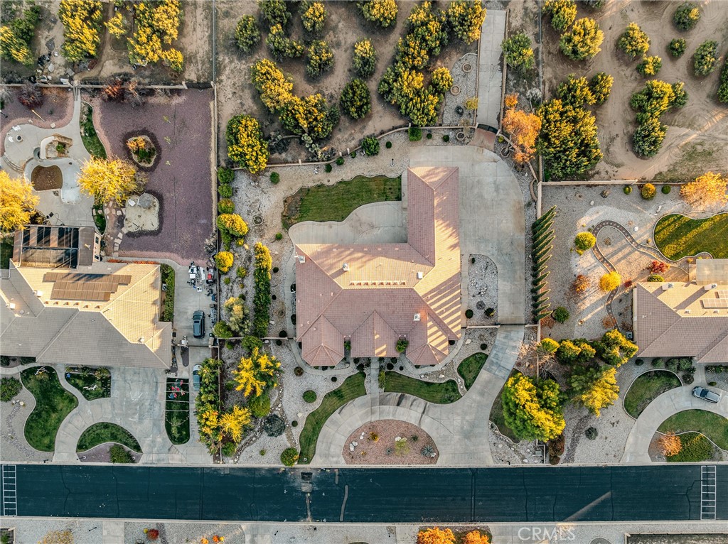 11385 Oak Ridge Drive Oak Hills, CA 92344 - Photo 13 of 69 an aerial view of a house with a swimming pool