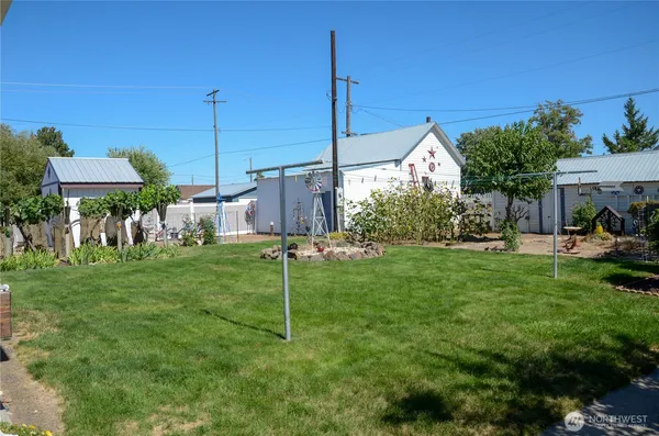 a house view with a garden space