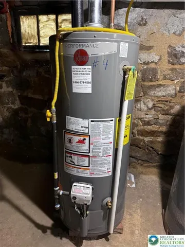 a view of water heater room