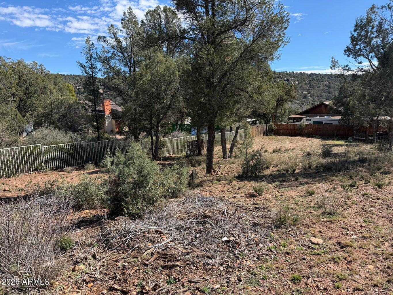 161 West Gene Drive, Unit 15 Payson, AZ 85541 - Photo 2 of 18 a view of a backyard with large trees