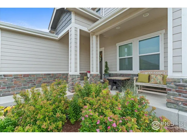 a house view with a seating space