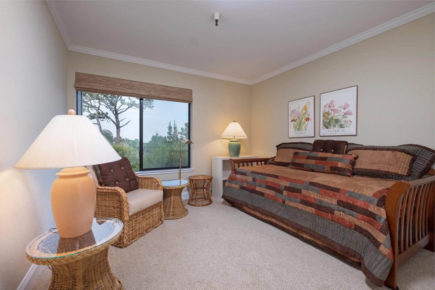 37 Shepherds Knoll Road Monterey, CA 93940 - Photo 14 of 20 a bed room with bed and a window
