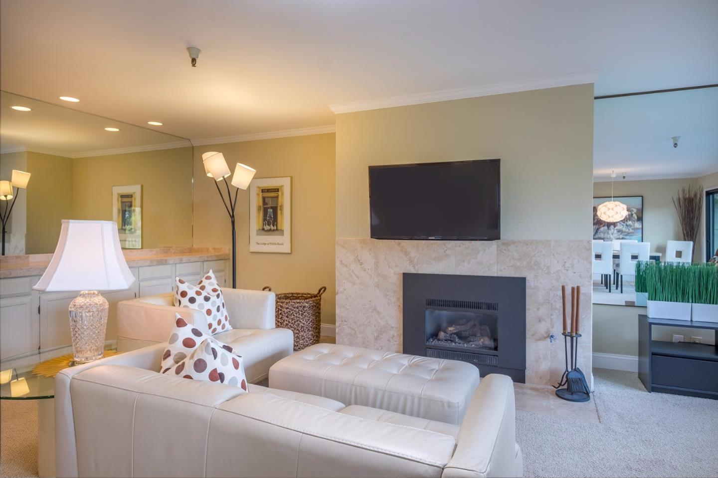 37 Shepherds Knoll Road Monterey, CA 93940 - Photo 4 of 20 a living room with furniture and a fireplace
