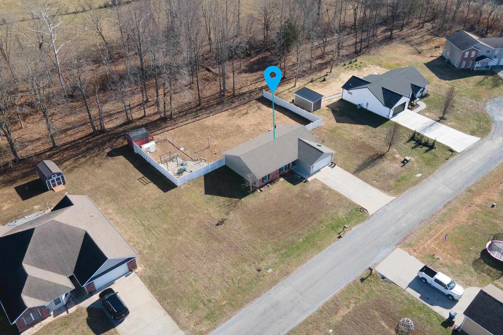 11114 Zachary Drive Marion, IL 62959 - Photo 29 of 34 an aerial view of residential house with outdoor space