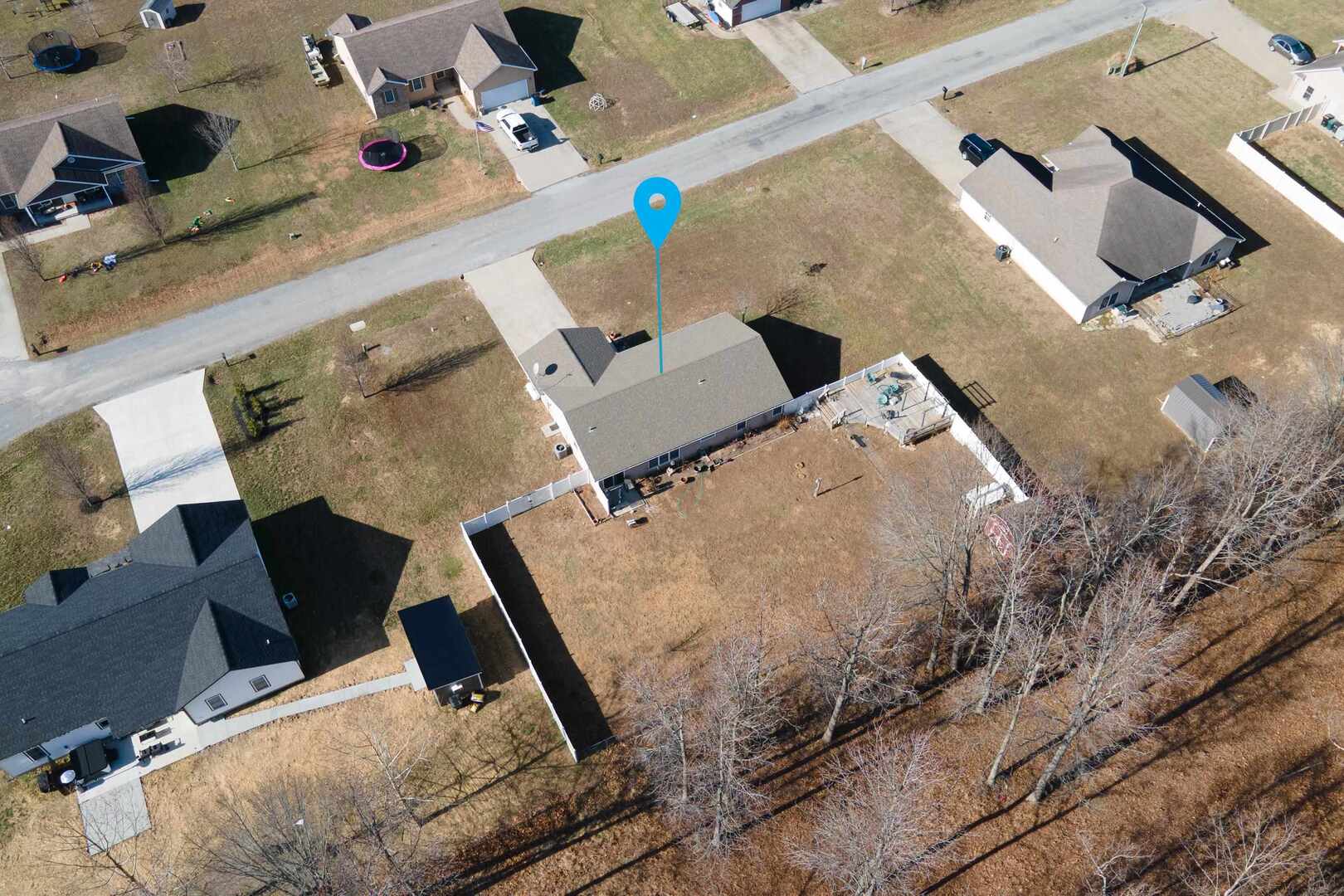 11114 Zachary Drive Marion, IL 62959 - Photo 31 of 34 an aerial view of residential house with outdoor space