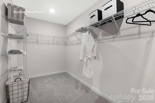 a view of a walk in closet