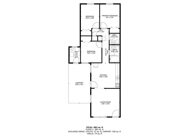 $1,550 | 110 Zeta Street, Unit B, Belle Chasse, LA 70037