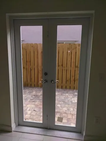 a view of front door