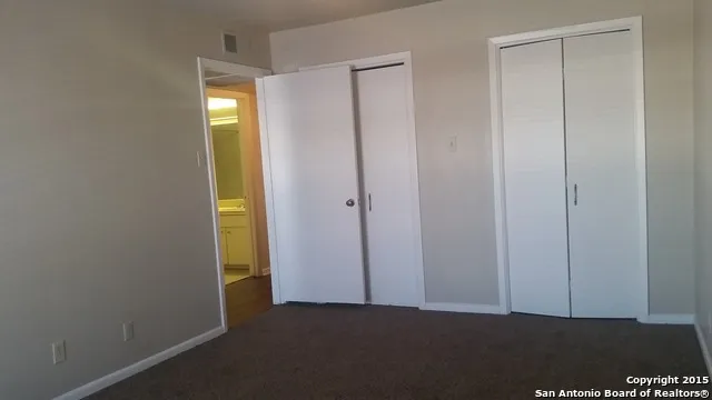 a view of a room with closet area