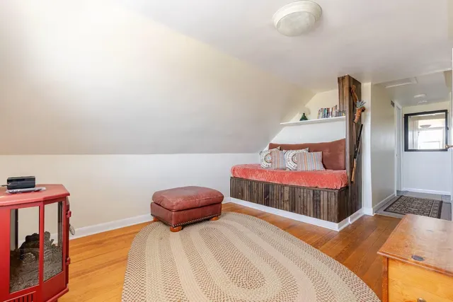 a view of a yard in front of a house