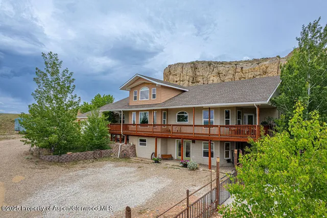 a view of outdoor space with seating space