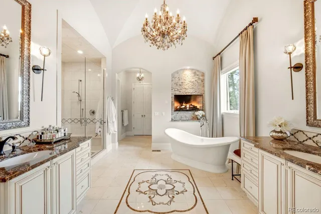 a view of a living room and dining room