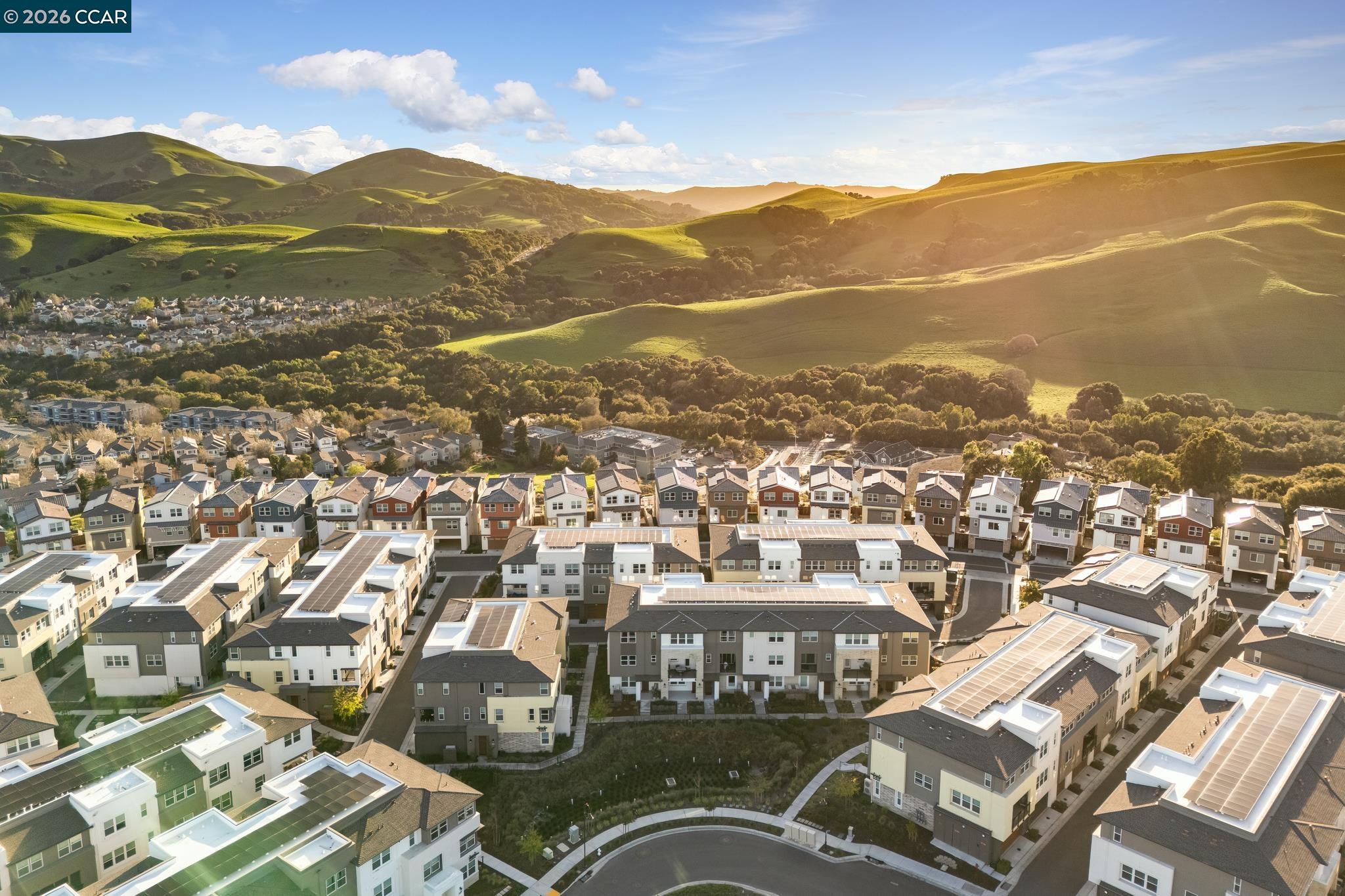 1200 Lorenzini Loop San Ramon, CA 94583 - Photo 19 of 35 an aerial view of residential houses with outdoor space
