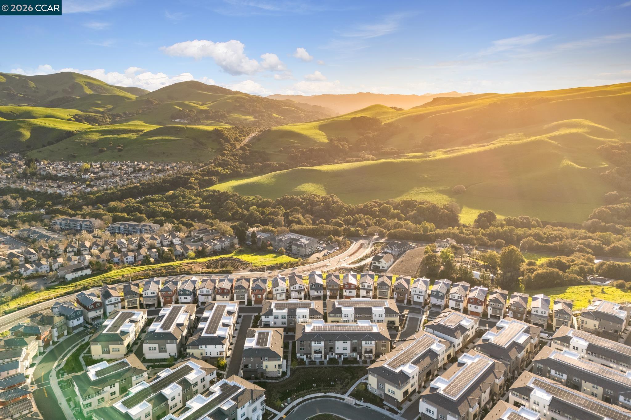 1200 Lorenzini Loop San Ramon, CA 94583 - Photo 20 of 35 an aerial view of mountain with an ocean